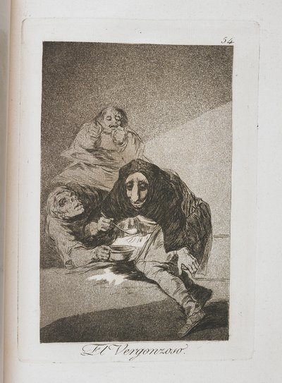 ロスカプリチョスのプレート、1797年〜1798年 作： Francisco de Goya